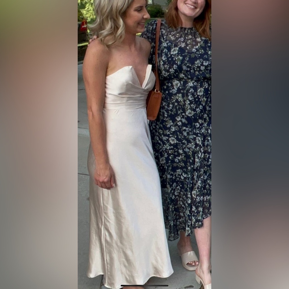 Satin midi dress